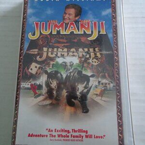 Jumanji - VHS Tape - 1996, Closed Captioned Clam Shell Case with Robin Williams